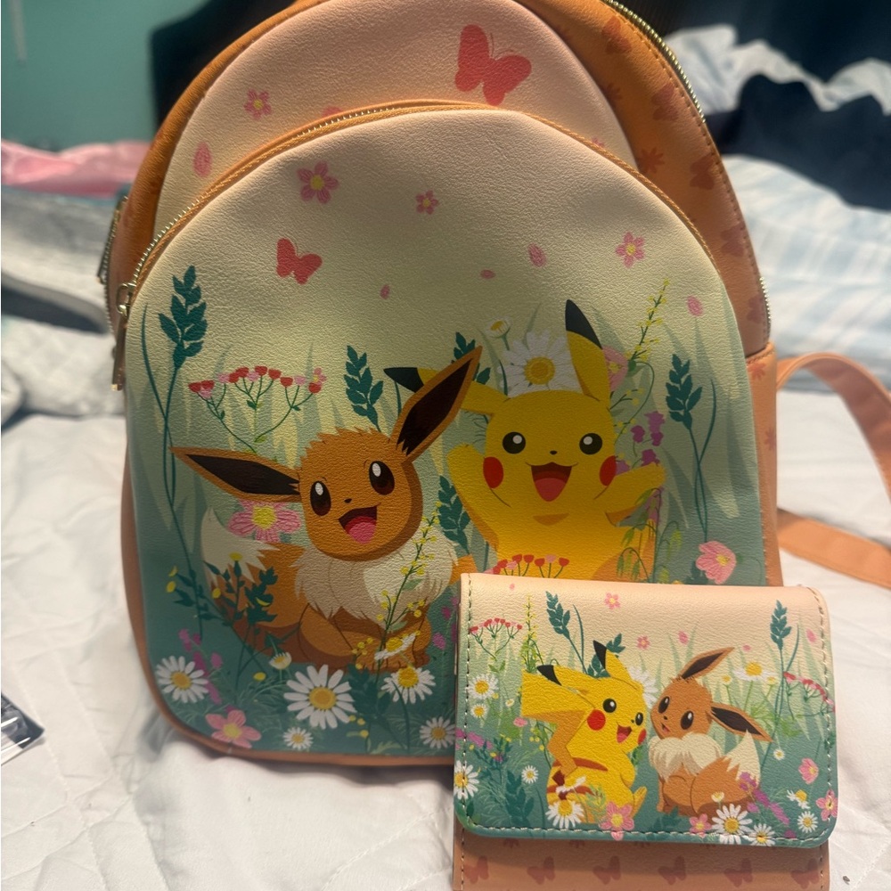 Loungefly Orange and Cream Pokémon Backpack